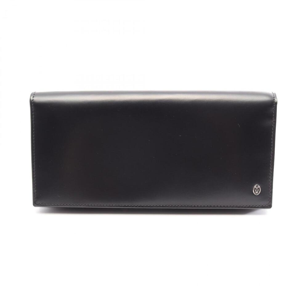 Cartier Pasha Bi-fold Long Wallet, Leather, Men's/Women's, Black